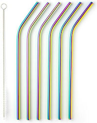 Set aus 6 Edelstahlstrohhalmen mit Reinigungsbürste Taylors Xkg004rt