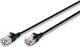 Digitus F/FTP Cat.6a (Gigabit) Καλώδιο Δικτύου Ethernet 1m Μαύρο
