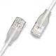 Wantec S/FTP Cat.6a (Gigabit) Мрежов Кабел Ethernet 10м Бял