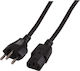EFB IEC C13 - Schuko Cable 2m Μαύρο (EK537.2V3)