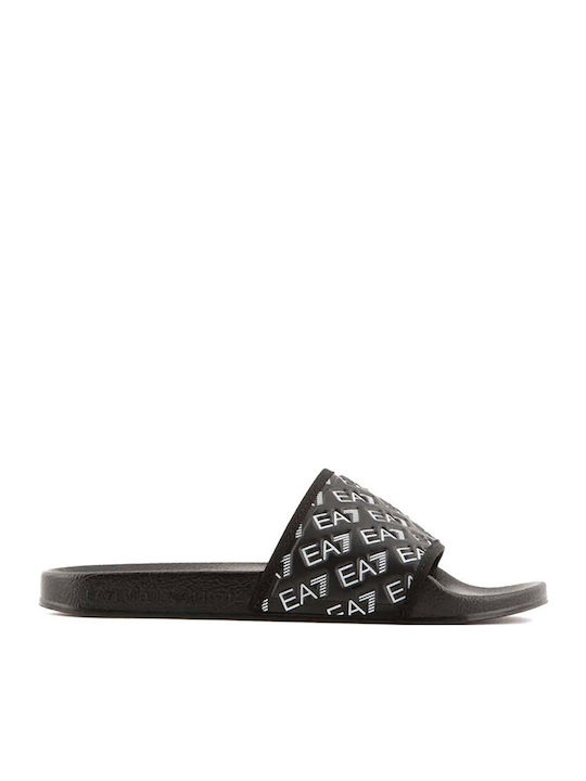 Emporio Armani Slides Μαύρα