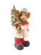 Christmas Decorative Mouse Resin Red Size 6cmx17cm