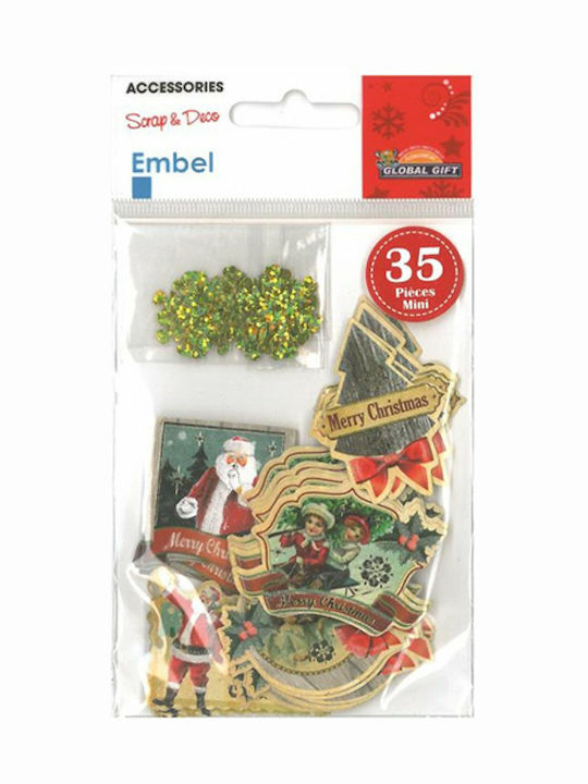 Abțibilduri de Crăciun Embel 8x11cm 550021