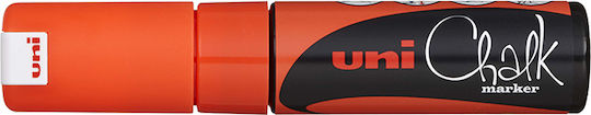 Μαρκαδόρος Uni Υγρής Κιμωλίας Pwe-8k Fluo Orange