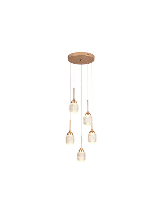 Inlight Pendant Light Gold 30x30x200cm