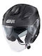 Givi X29 Черен мат Мотоциклетна каска Джет ECE 22.06 1450гр с Sunvisor