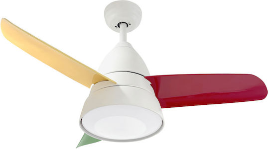 Morris Deckenventilator 91cm mit Leuchte Vielseitiges / Weißes