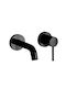 Paini Built-in Mixer & Spout Set for for Bathroom Sink Black