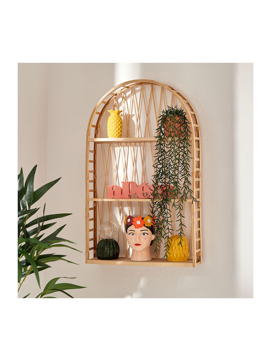 Ράφι Τοίχου Anahi Bamboo 45.5x11.5x74.4εκ.