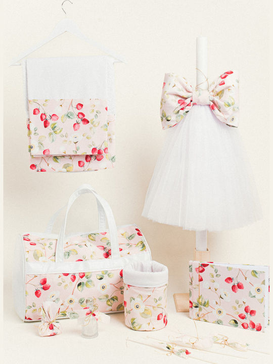 Beauty Home Strawberries Flowers Baptism Set with Theme Flowers