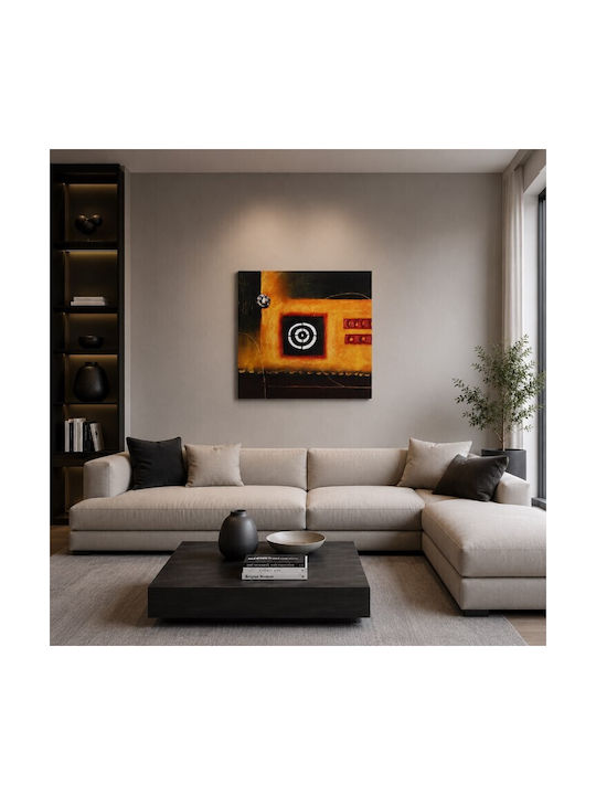 Inart Circled Πίνακας σε Καμβά 60x60cm