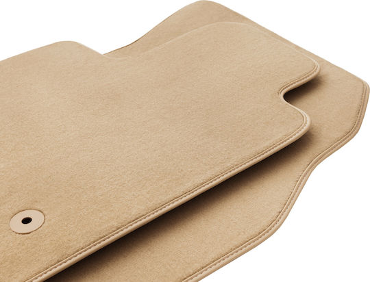 Wielganizator Vordere Matten 2Stück aus Gummi für Opel Zeichen 2003-2008 Beige