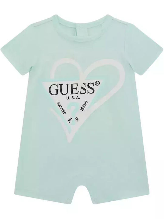 Guess Baby Bodysuit Short-Sleeved Bay Leaf Mint