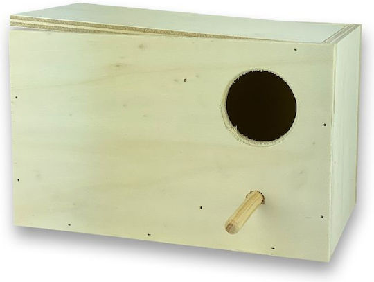Padovan Nido Legno L5 Ξύλινη Φωλιά Budgie Lovebirds 21x15x14cm