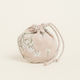 Beauty Home Fabric Pouch for Gift Beige 13x14cm.