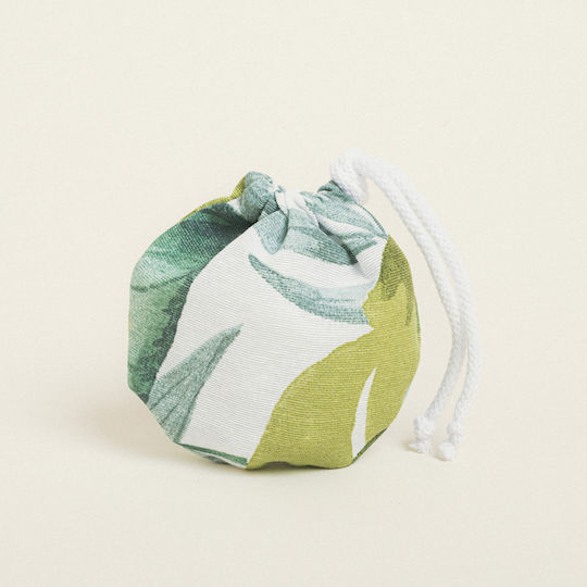 Beauty Home Săculeț Din Țesătură Cu Frunze Tropicale Verde 13x14cm