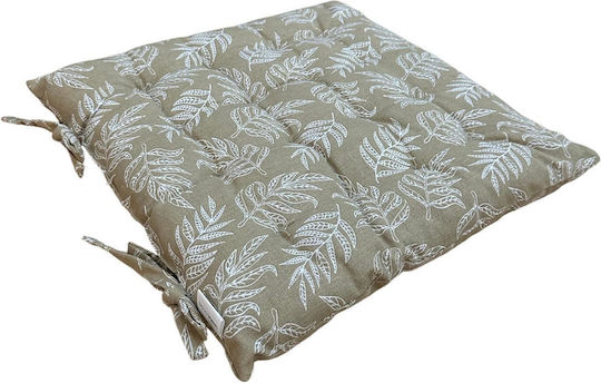 Linea Home Olivia Gray Garden Chair Cushion 40x40cm