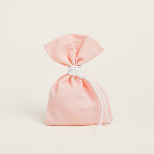 Beauty Home Premium Fabric Pouch for Gift Pink 12x17cm