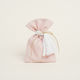 Beauty Home Fabric Pouch for Gift Rose Gold 12x17cm.
