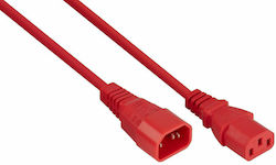 Kabelmeister IEC C13 - IEC C14 Kabel 1m Rot (SK1430-R010)