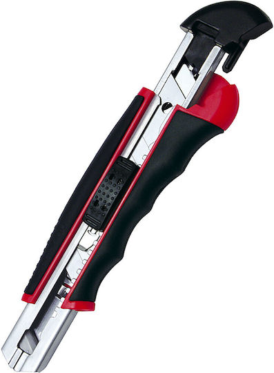 Wedo Auto-load Professional Cutter 18 mm with 6 Blades Red Black
