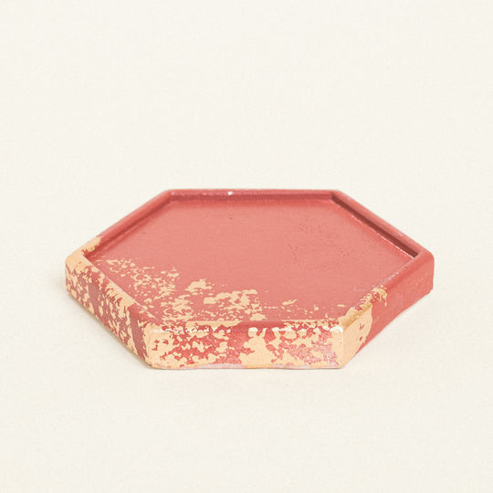 Beauty Home Σουβέρ Κεραμικό Χρυσό 9x10cm