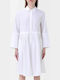 Σεμιζιέ Φόρεμα Optical White