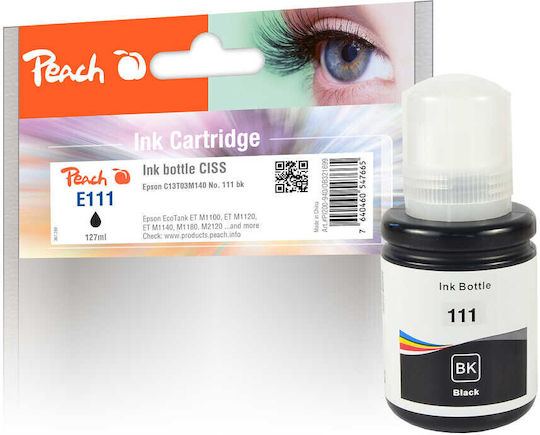 Peach Συμβατό Μελάνι Εκτυπωτή InkJet Epson 127ml Κυανό 1τμχ