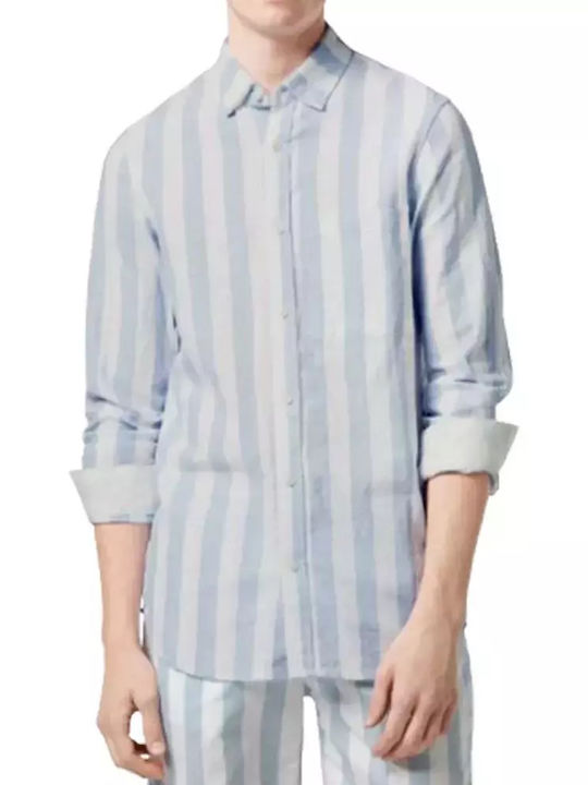 Scotch & Soda Μακρυμάνικo Λινό Πουκάμισο σε Καν...