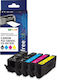 Freecolor Compatible Inkjet Printer Ink Package Canon PGI-580XXL, CLI-581XXL 1450 Pages 35ml Black 4pcs