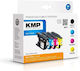 KMP Compatible Inkjet Printer Ink Package Brother LC-1240 450 Pages Multiple (Color) 4pcs