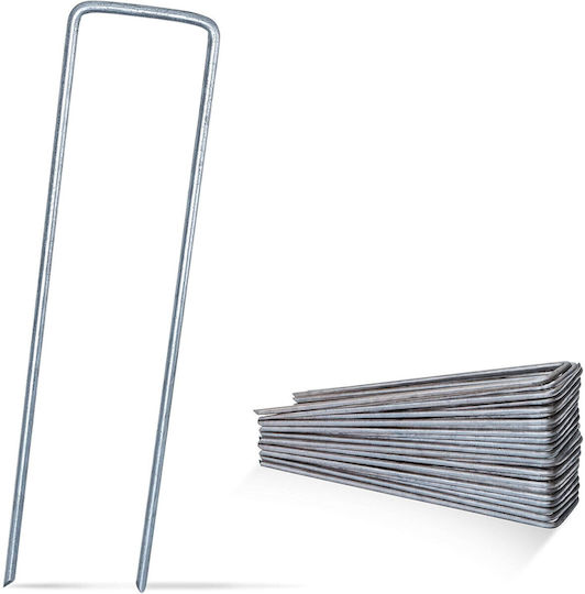 Set 25 Galvanized Accesorii de Cusut Gri din Metal 15x3cm. 25buc