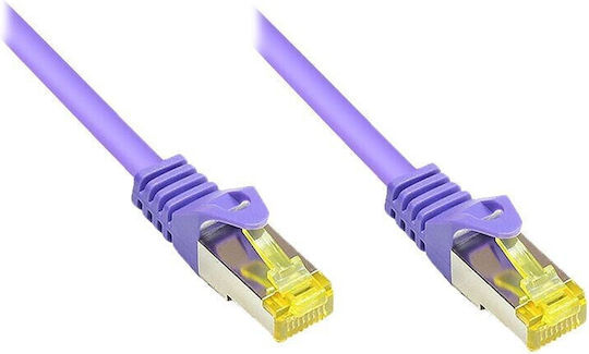 Alcasa S/FTP Kat.7 (10Gbps) Netzwerkkabel Ethernet 0.25m Orange