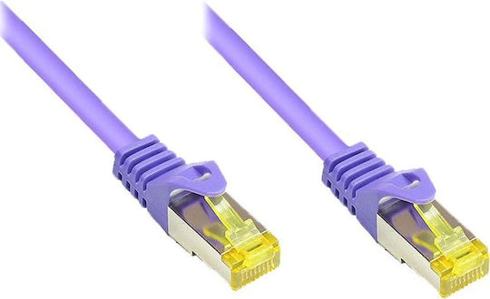 Alcasa S/FTP Кат.7 (10Gbps) Мрежов Кабел Ethernet 0.5м Сив
