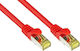 Alcasa U/UTP Кат.7 (10Gbps) Мрежов Кабел Ethernet 1.5м Червен