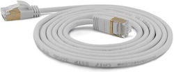 Wantec U/FTP (STP) Cat.7 Καλώδιο Ethernet 0.2m Γκρι