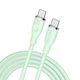 Voltme USB 2.0 Cable USB-C male - USB-C 100W PD Πράσινο 1.8m C2039
