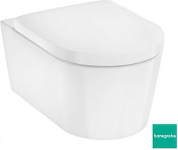 Hansgrohe Λεκάνη Κρεμαστή Rimless με Κάλυμμα Duroplast Soft Close Λευκή