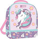 Diakakis School Insulated Shoulder Lunch Bag 7 Litre Purple Unicorns 22x16x28cm