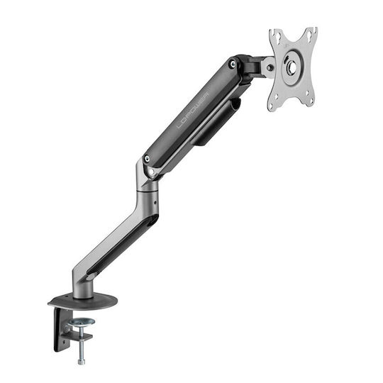LC-Power Stand Desk Mounted Monitor up to 32" with Arm Silver (LC-EQ-A32B)