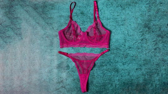 Ophelias Traum Dessous Set Fuchsia 10my5548