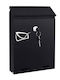 Outdoor Mailbox Inox in Black Color 26x6x19cm