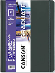 Σημειωματαριο Canson Grd Mixed Media White 200g...