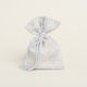 Christening Favor in Retro Triangle Pouch Made of Fabric