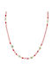 Studio Boneli Necklace with Pink Gold Plating with Pink Pearls