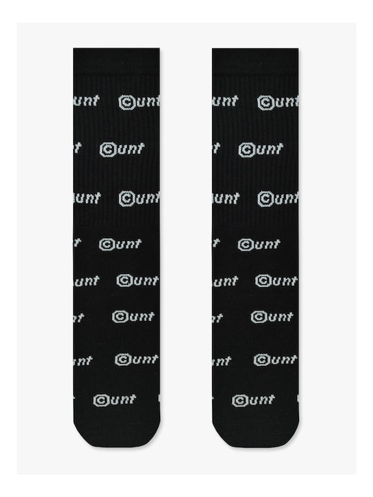 Baumwoll-Frottee-Socken Gemustert Schwarz Rto