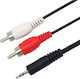 Cable 3.5mm male - Analog Audio male 3m (8617)