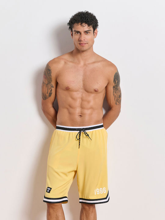 Men's Swimwear Bermuda Apricot with Patterns