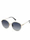 Nina Ricci Damen Sonnenbrille mit Rosa Metall Gestell und Rosa Linse