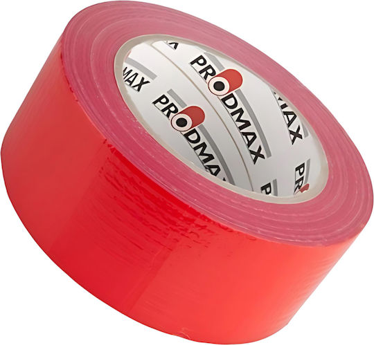 Prodmax Αυτοκόλλητη Υφασμάτινη Ταινία Κόκκινη 25mx50mm